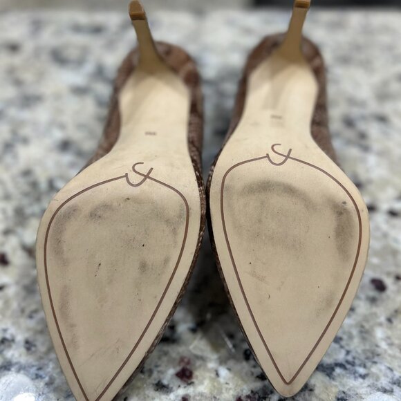 Joan & David Dazevida Leather Snakeskin Print Pumps Women's Size 9M - Picture 6 of 10